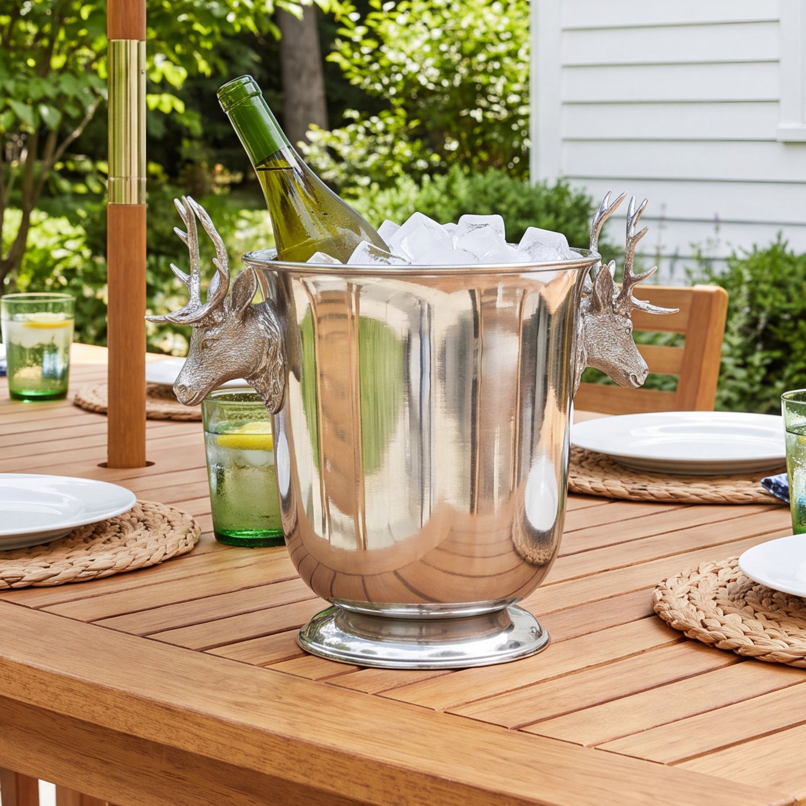 Pewter Wine Cooler and Ice Bucket