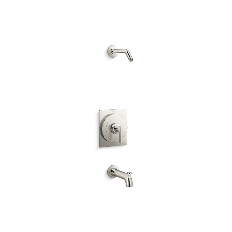 Castia by Studio McGee Rite-Temp Bath and Shower Trim Kit without Showerhead, Vibrant Polished Nickel