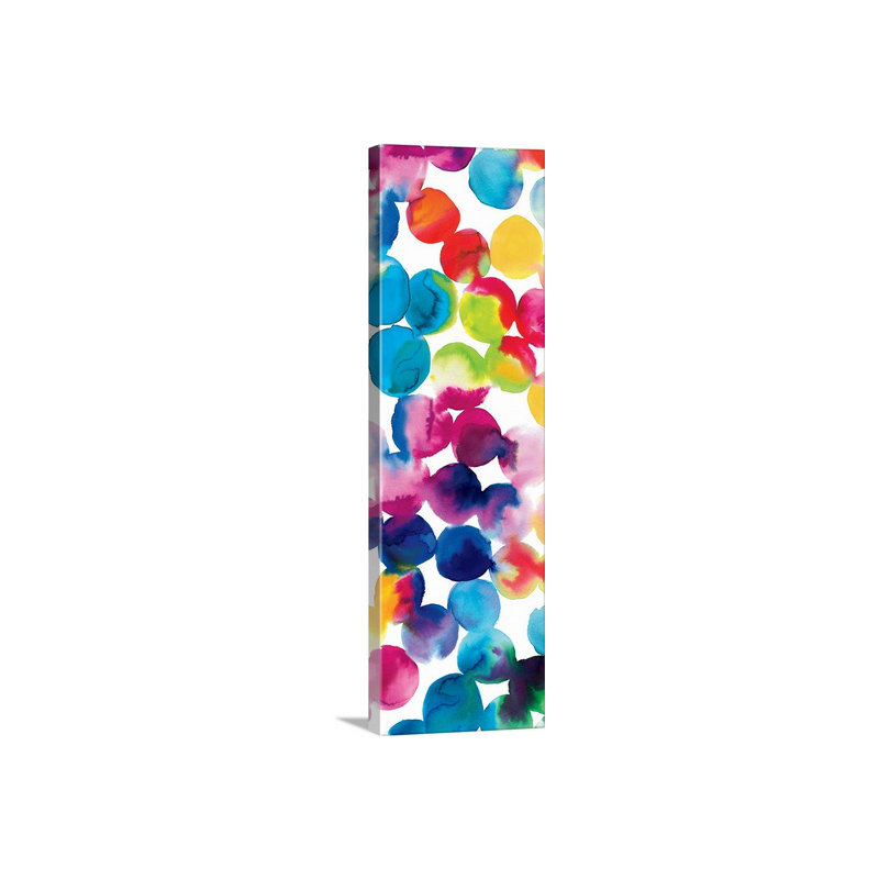 «Bright Circles II», reproduction d'art, H 60 po x l 20 po x P 1,5 po, Toile