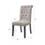 Ensemble de 2 chaises d'appoint en lin Yabeina