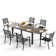 Ensemble repas extensible pour 8 personnes Rectangle