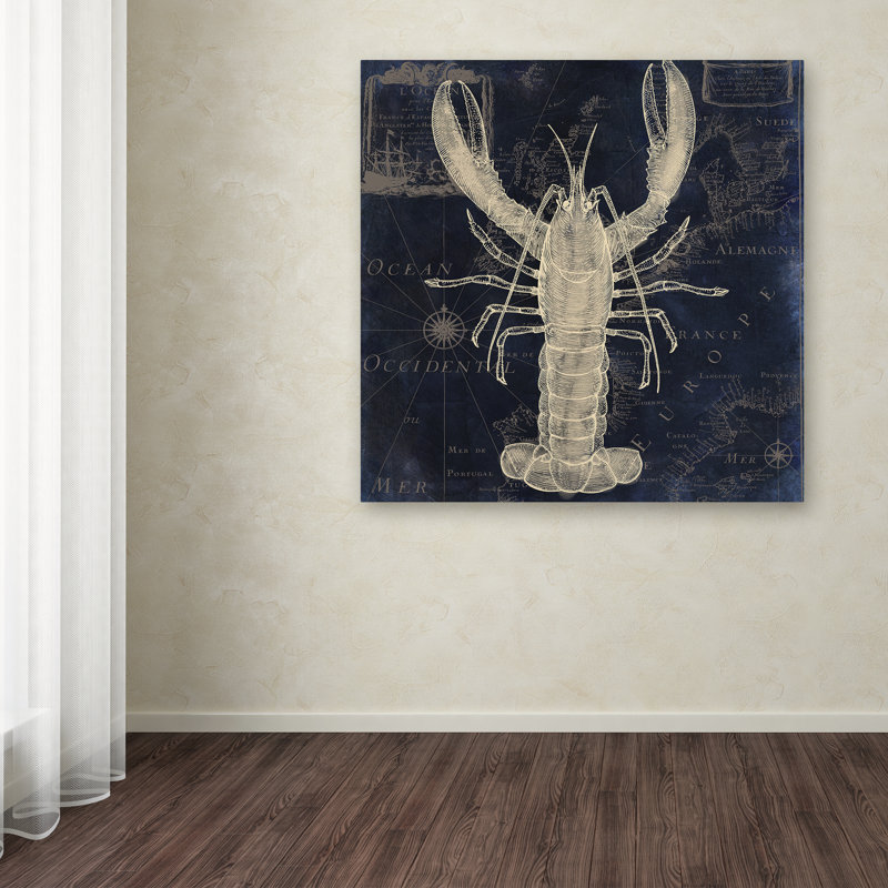 « maritime blues ii » par impression sur toile tendue Jadaya, H 35 po x l 35 po x P 2 po