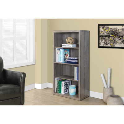 Bibliothèque, bibliothèque, étagère, 5 niveaux, bureau, chambre à coucher, stratifié, contemporain, moderne