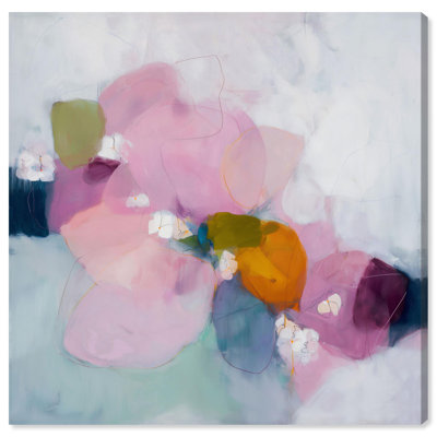 Fuchsia Horizon Canvas Print Pastel Wall Decor by Art Remedy