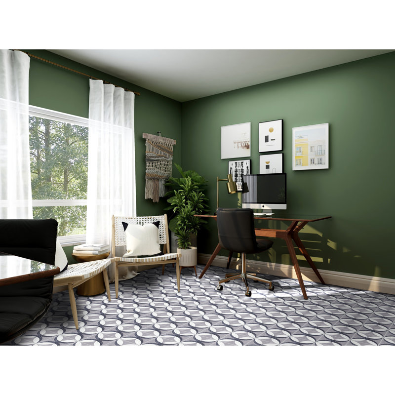 Petalos 8" x 8" Cement Patterned Wall & Floor Tile