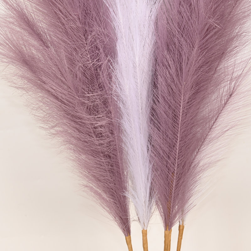 Tall Faux Pampas Grass Spray, Artificial Long Stem Floral Fluffy Fake Plants Pampas Grass For Floor Vase Filler Home Boho Wedding Party Dining Table Centerpiece Decor