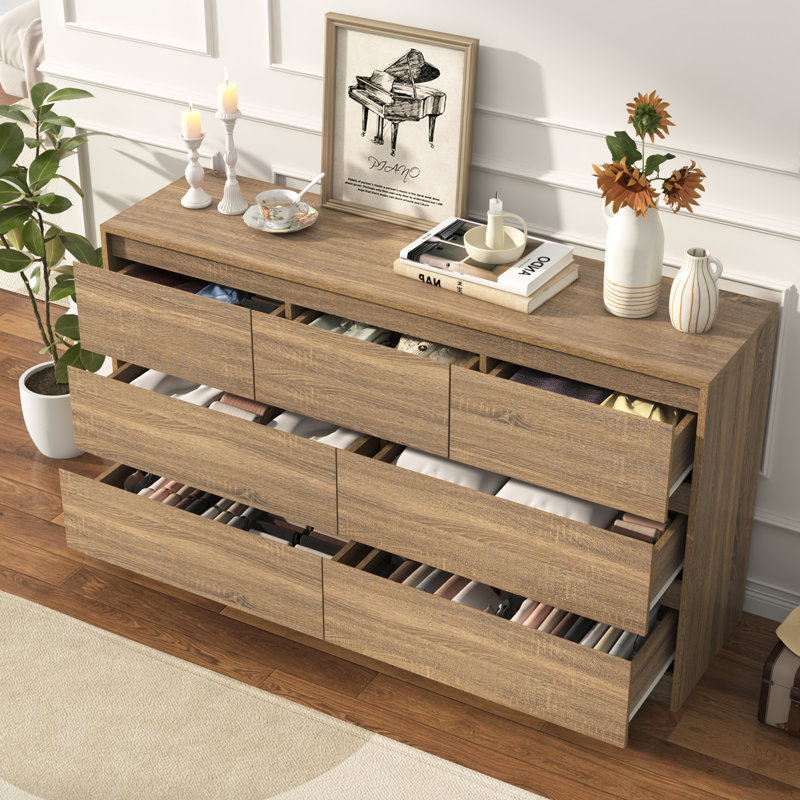 Commode 7 tiroirs Mosher Youngblood, Chêne