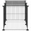 Cage pour animaux extensible en acier thermolaqué noir vidaXL
