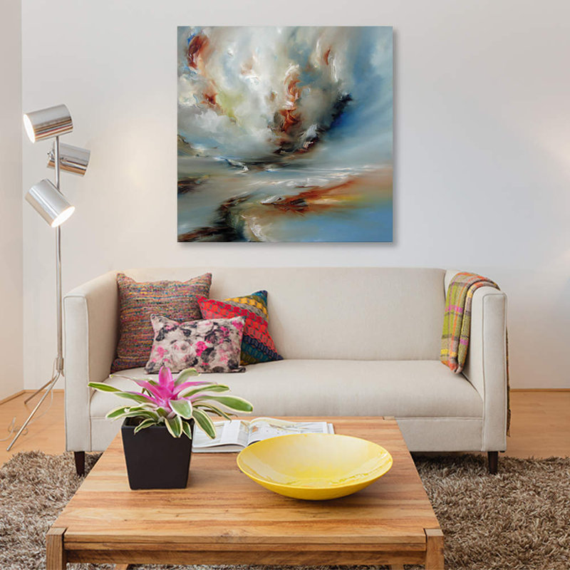 Light Twist by J.A Art - Wrapped Canvas Painting, 45.72 cm H x 45.72 cm W x 1.91 cm D