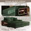 Combinaison de chaise longue convertible surdimensionnée rembourrée-371059573