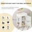 Meuble-lavabo à tablettes ouvertes de 21,6 po avec lavabo en céramique et porte à fermeture en douceur, parfait pour le rangement de vestiaire et le design moderne-116332417