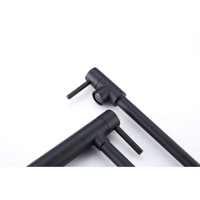 Robinet remplisseur de pot avec tige d'extension, Noir mat