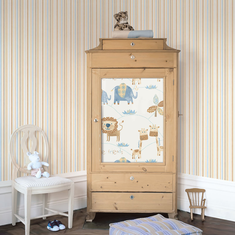 1000cm x 53cm Matte Wallpaper Roll, Brown/White