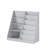 Multifunctional 4 Tier Bookshelf And Book Storage Organizer With Bookcase Display Stand (Gray)-561972999