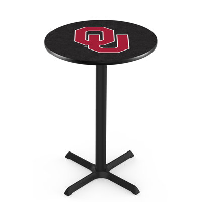 NCAA Round Metal Base Dining Table