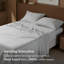 Ensemble de draps en coton Tencel double - ensemble de draps, ensemble de literie de luxe, doux, rafraîchissant et respirant pour les dormeurs chauds-107142732-107142731