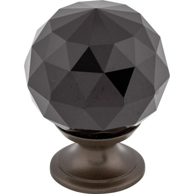 Clear Crystal 1 3/8" Diameter Round Knob