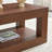 39.4" 2-Tier Mid Century Coffee Table with Storage – Rustic Farmhouse Rectangular Center Table with Thick Tabletop for Living Room, Office, or Apartment in Walnut-171234425