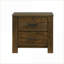 Table de chevet 2 tiroirs Rustic Oak