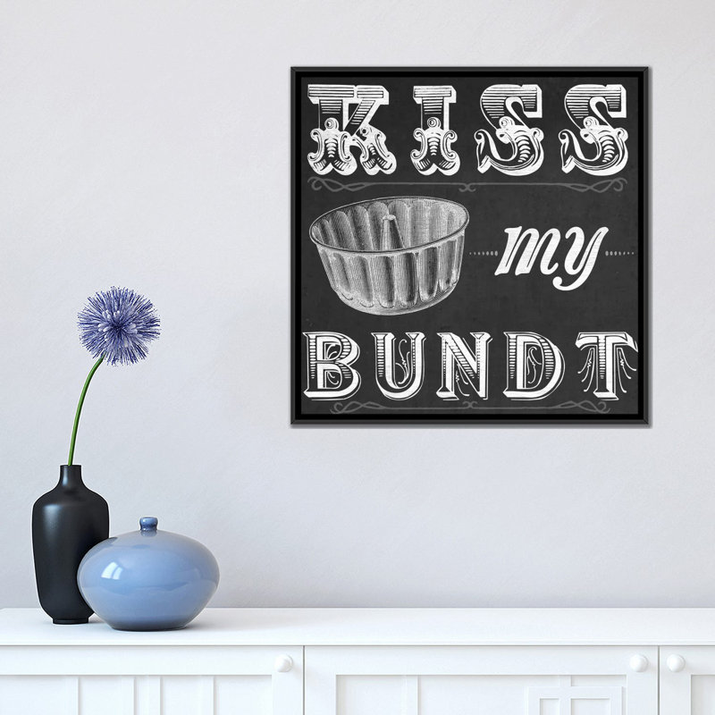 « cuisine sass ii », affiche rétro sur toile, H 18 po x l 18 po x P 1,5 po, Toile avec cadre noir, Pas de tapis