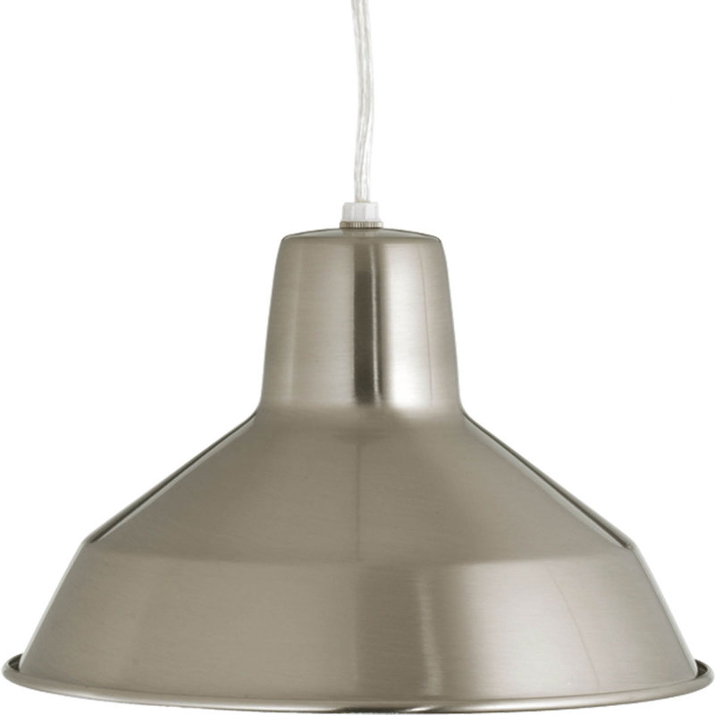 Avey 1 - Light Brushed Nickel Single Pendant