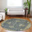 Tapis bleu intérieur / extérieur lavable à la machine Xhevrie-442171687