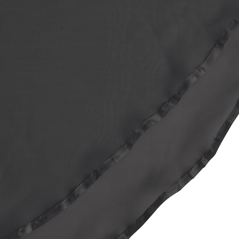 Infinity Solid Tiered Valance Curtain, 55" x 24", Black