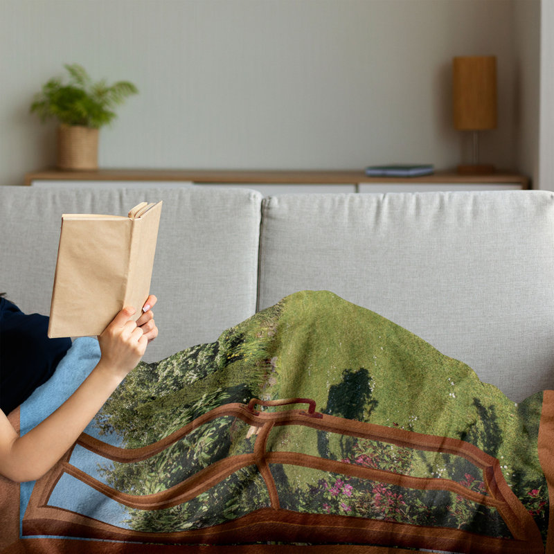 Hand Woven Throw Blanket, 50" x 70"