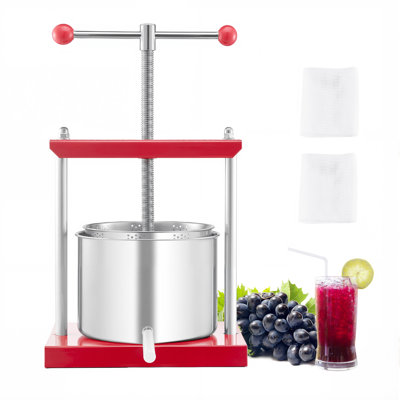 Pressoir manuel à vin pour la fabrication du vin 1,6 gallon / 6L
