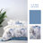 Lunaria 100% Long-Staple Cotton Duvet Cover – 3 Piece Palm Leaf Bedding, Soft & Breathable-1530060954