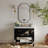 Carrie 36'' Single Bathroom Vanity with Carrara Marble Top-288439455