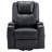 Neruda Upholstered Power Lift Massage Recliner Black-1858098516