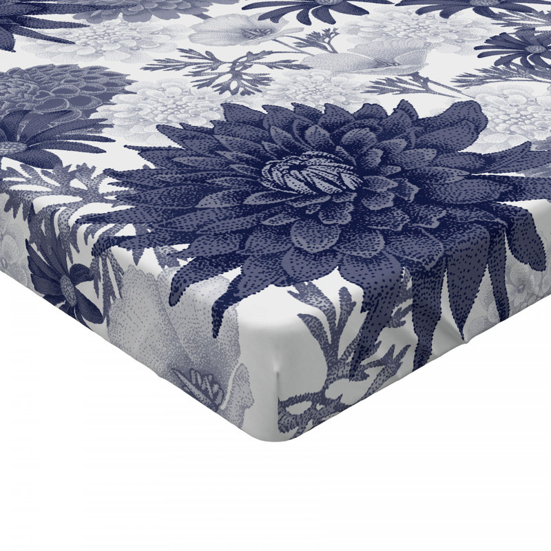 Microfiber Floral Fitted Sheet, Twin XL Fitted Sheet
