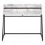 Bureau d'ordinateur aspect marbre-129749626
