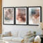 Red Ochre abstrait I - reproduction encadrée sur mesure de qualité supérieure mate - 3 pièces-1511656623-1511656621