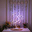 108 bonshommes de table bouleau de table avec 20 pouces de lumière décorative féerique à piles pour brindilles pour fête