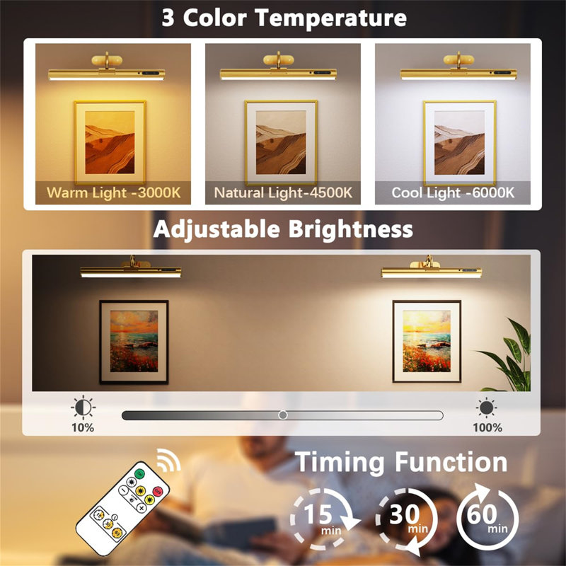 Dimmable LED Wall Mount Picture Light