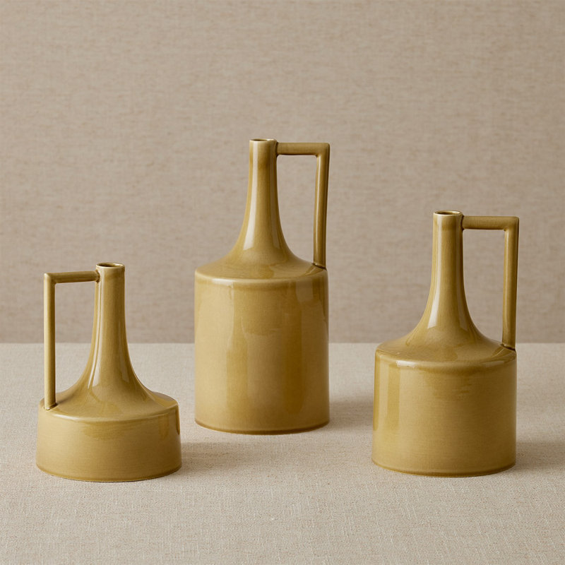 Earthenware Decorative Bottles, Overall Height- 8.25"