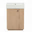 Meuble-lavabo 21,6 po avec lavabo en céramique