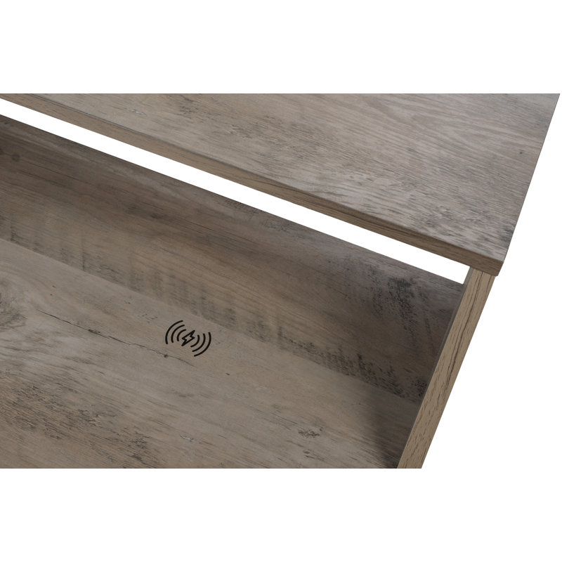 Frances Metal Base Writing Desk, Lime Washed