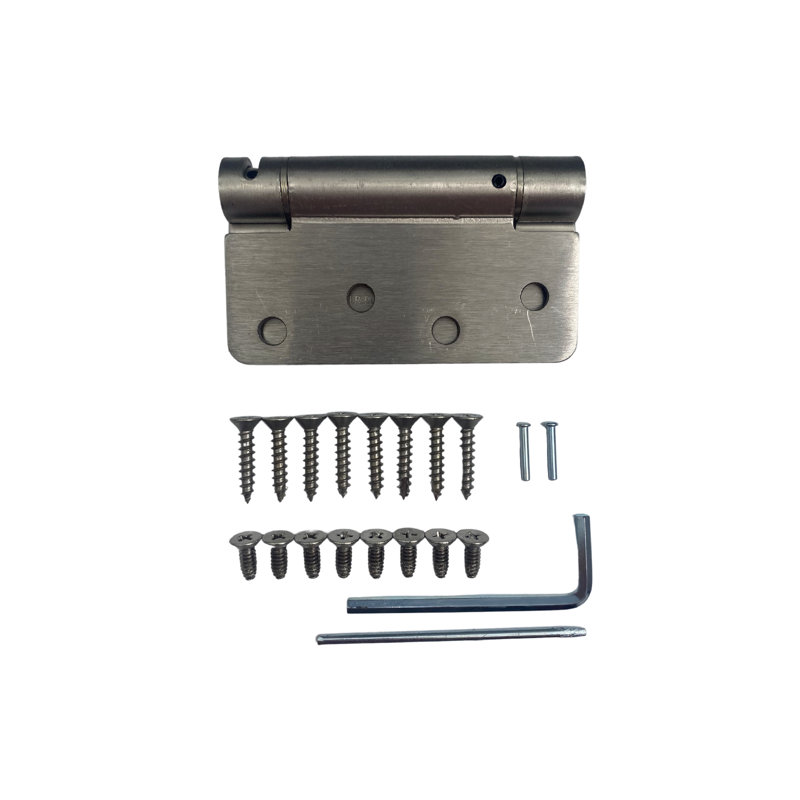 64'' x 64'' Steel Surface Mount Hinge, Brushed Nickel