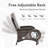 Serita Serita Outdoor All-Weather PE Wicker Adjustable Reclining Lounge Chair With Cushions-2033731576