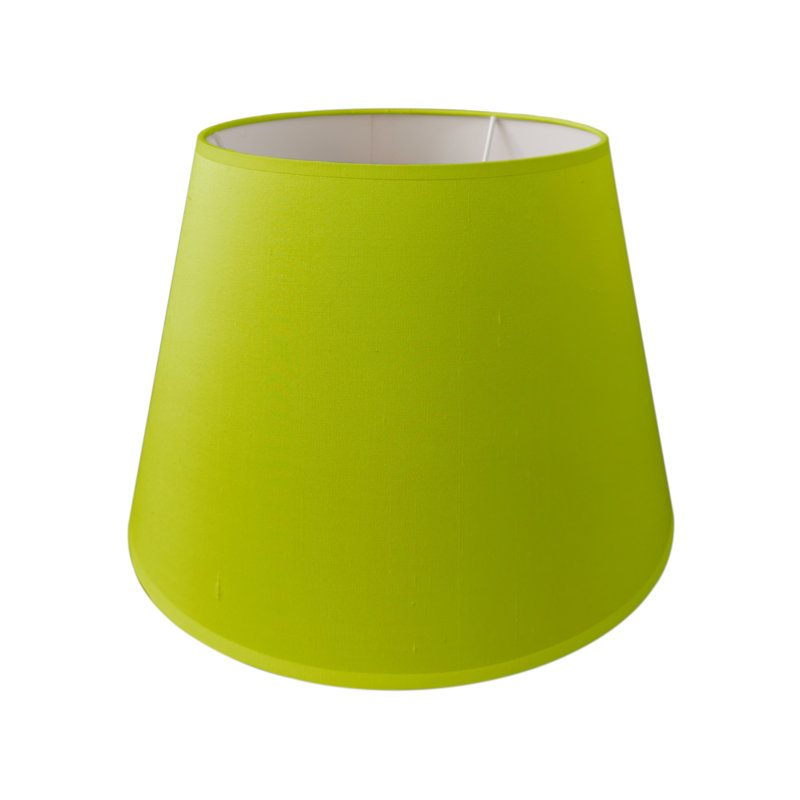 Silk Empire Lamp Shade ( Uno ), Lime, 30cm H x 40cm W x 30cm D