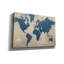«Burlap World Map I Navy» par Sue Schlabach, estampe numérique sur toile-131805997