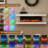 3-Sided Wall Mounted Led Electric Fireplace With Floating Mantel,Remote Control Adjustable Heat-1952734348-1963588502