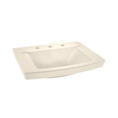 Lavabo de salle de bain console en céramique avec robinet et trop-plein Townsend