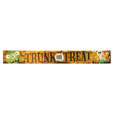 Tronc ou bannière d'Halloween métallique