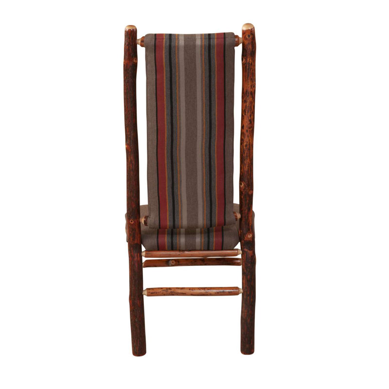  Chaise d'appoint rembourrée à dossier haut Hickory - Matériau du client, Matériau du client
