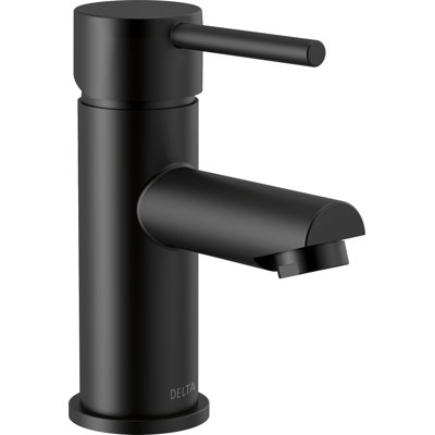 Robinet de salle de bain moderne monotrou avec ensemble de drain