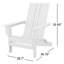 28.7'' W High-Density Polyethylene Folding Adirondack Chair-86552565